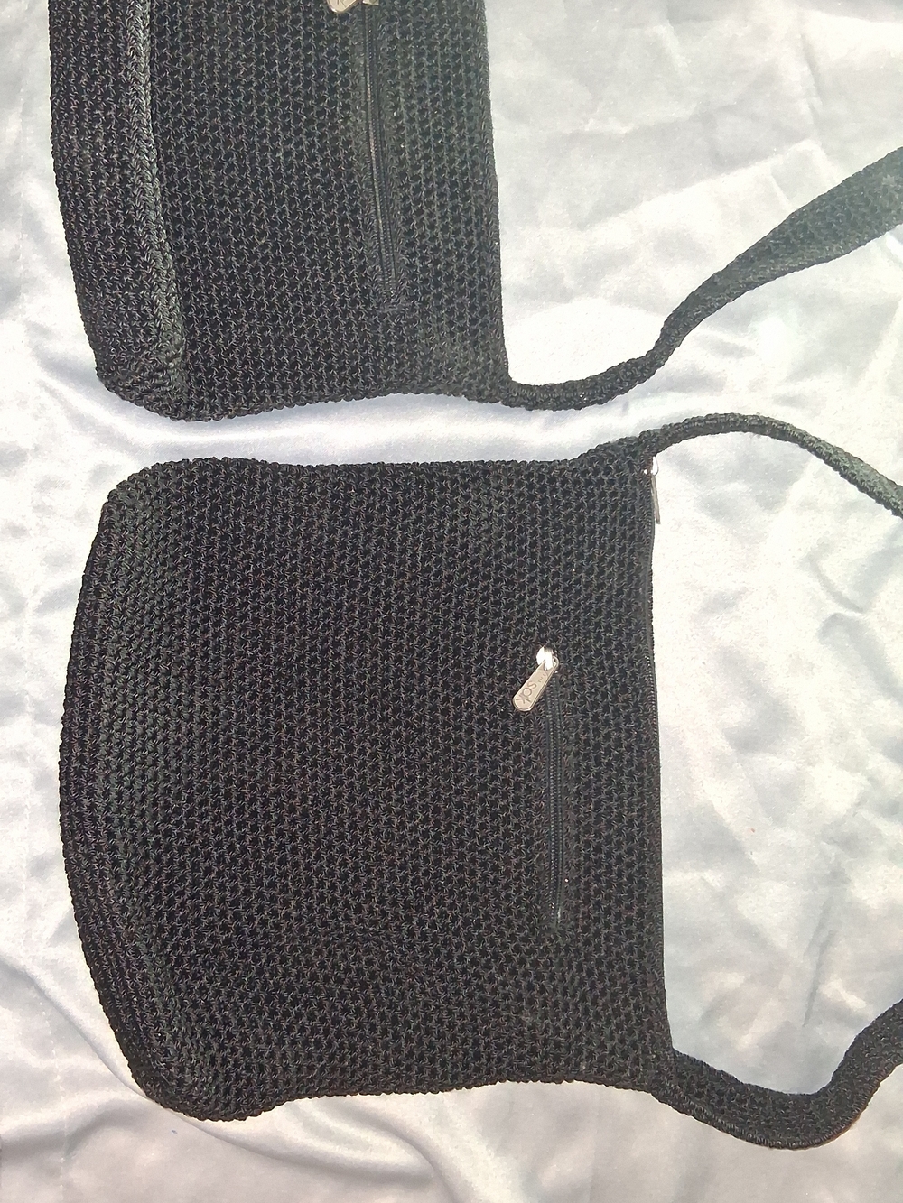 The Sak Black Woven Crossbody Bag